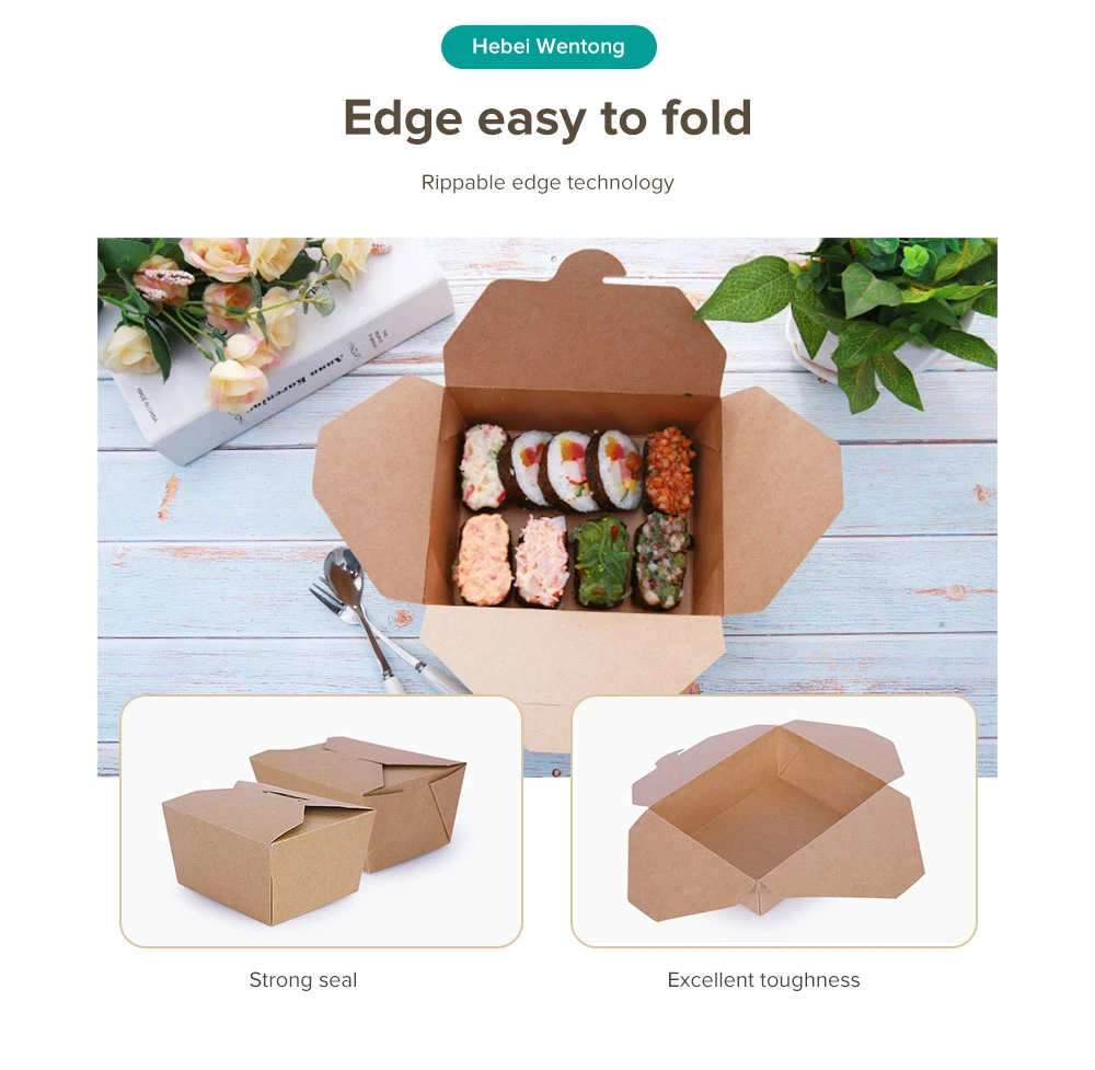 Custom Disposable Take Away Paper Food Box