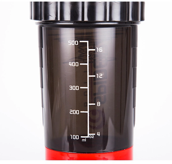 Wholesale 500ml Custom Plastic Shaker Cups Sport Gym Shaker Bottle